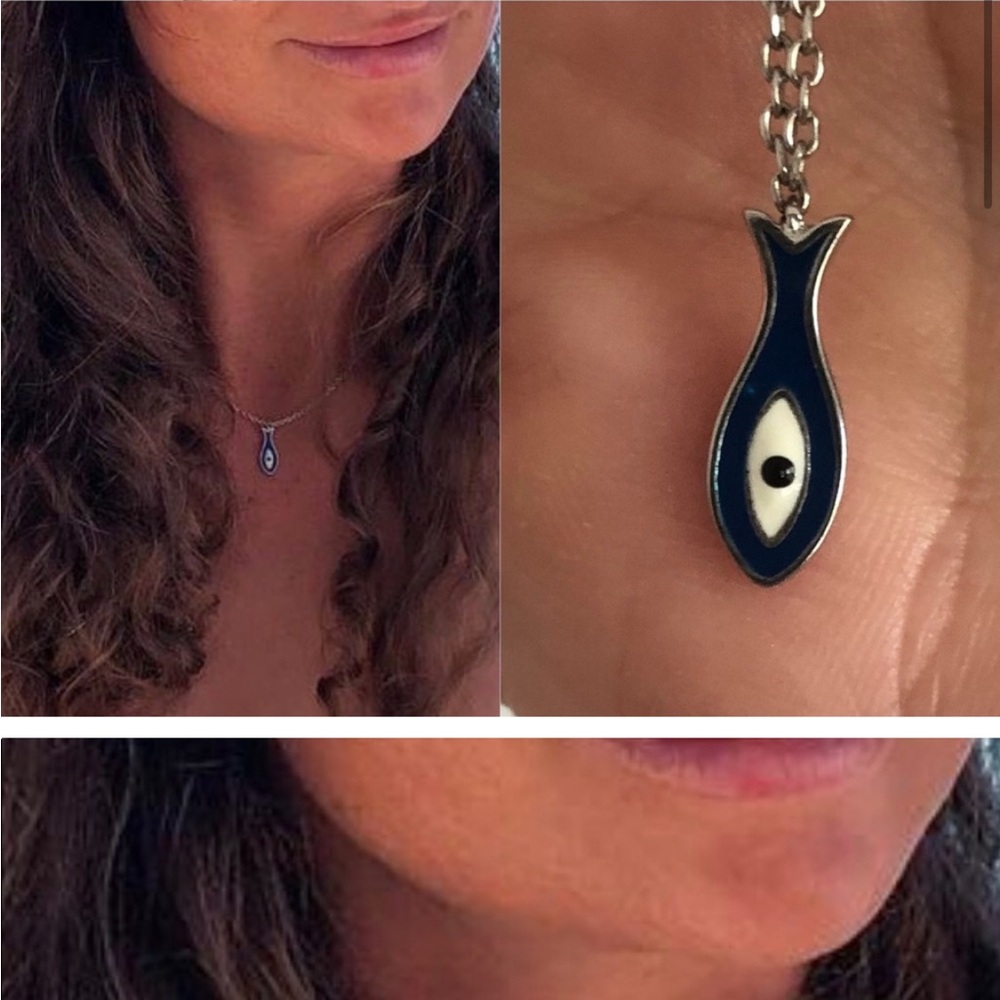 Elegant Blue Fish Pendant Necklace